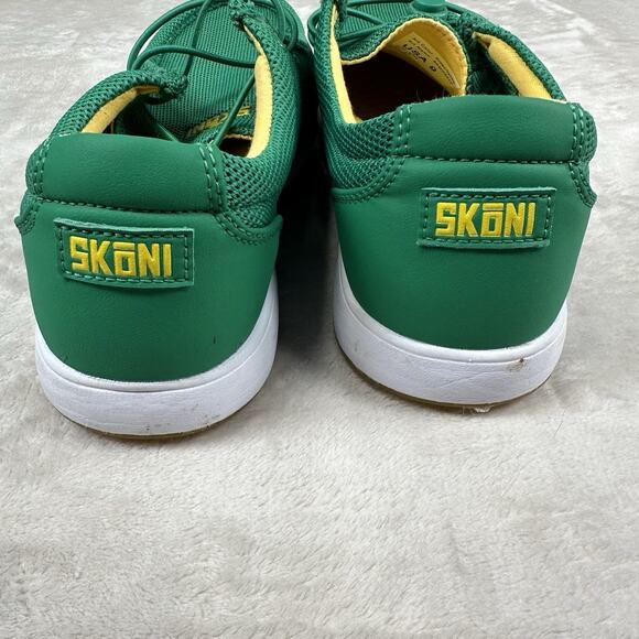 Skoni Men’s Golf Shoes Slip On Green Yellow Size 9 EU 43 EUC - Picture 3 of 12